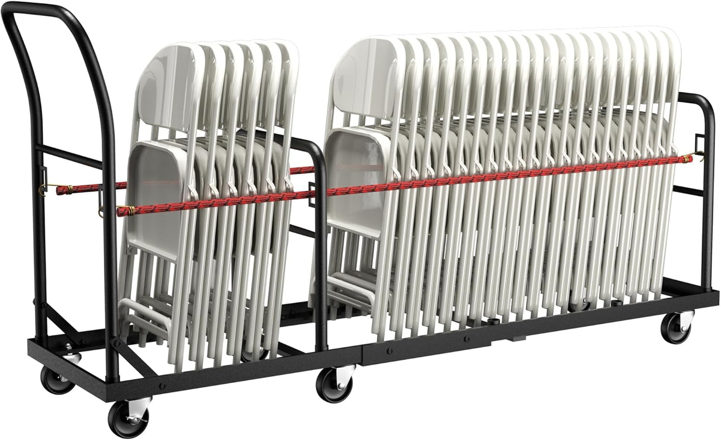 Folding Chair Cart with Wheels for 50 Chairs Heavy Duty Use