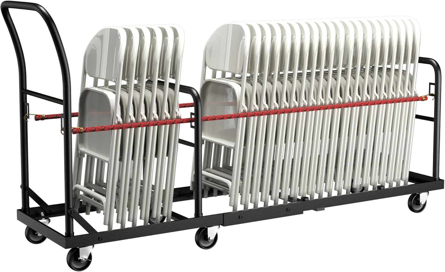 Folding Chair Cart with Wheels for 50 Chairs Heavy Duty Use