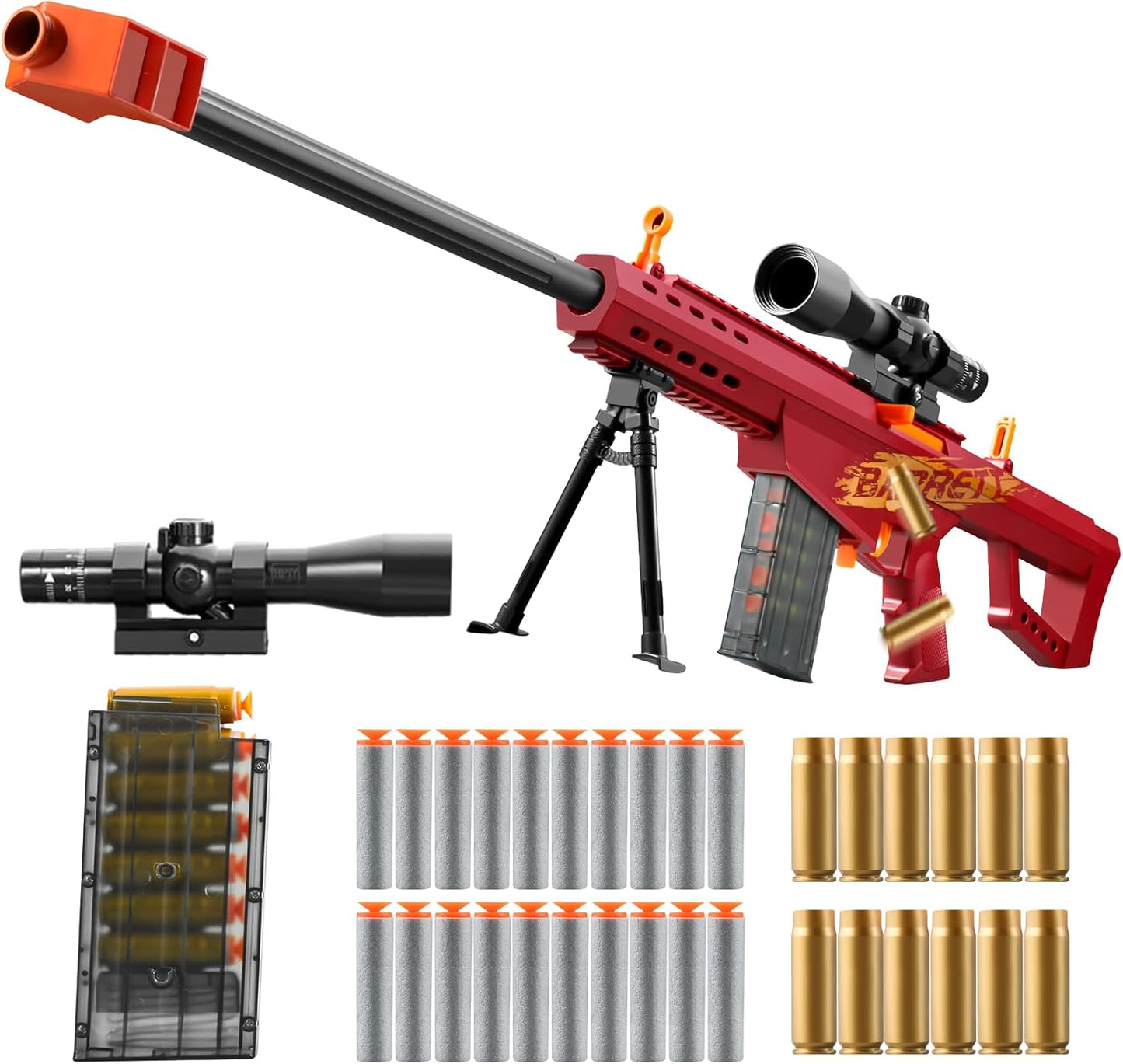Soft Bullet Toy Gun Sniper Rifle with Scope for Real Fun