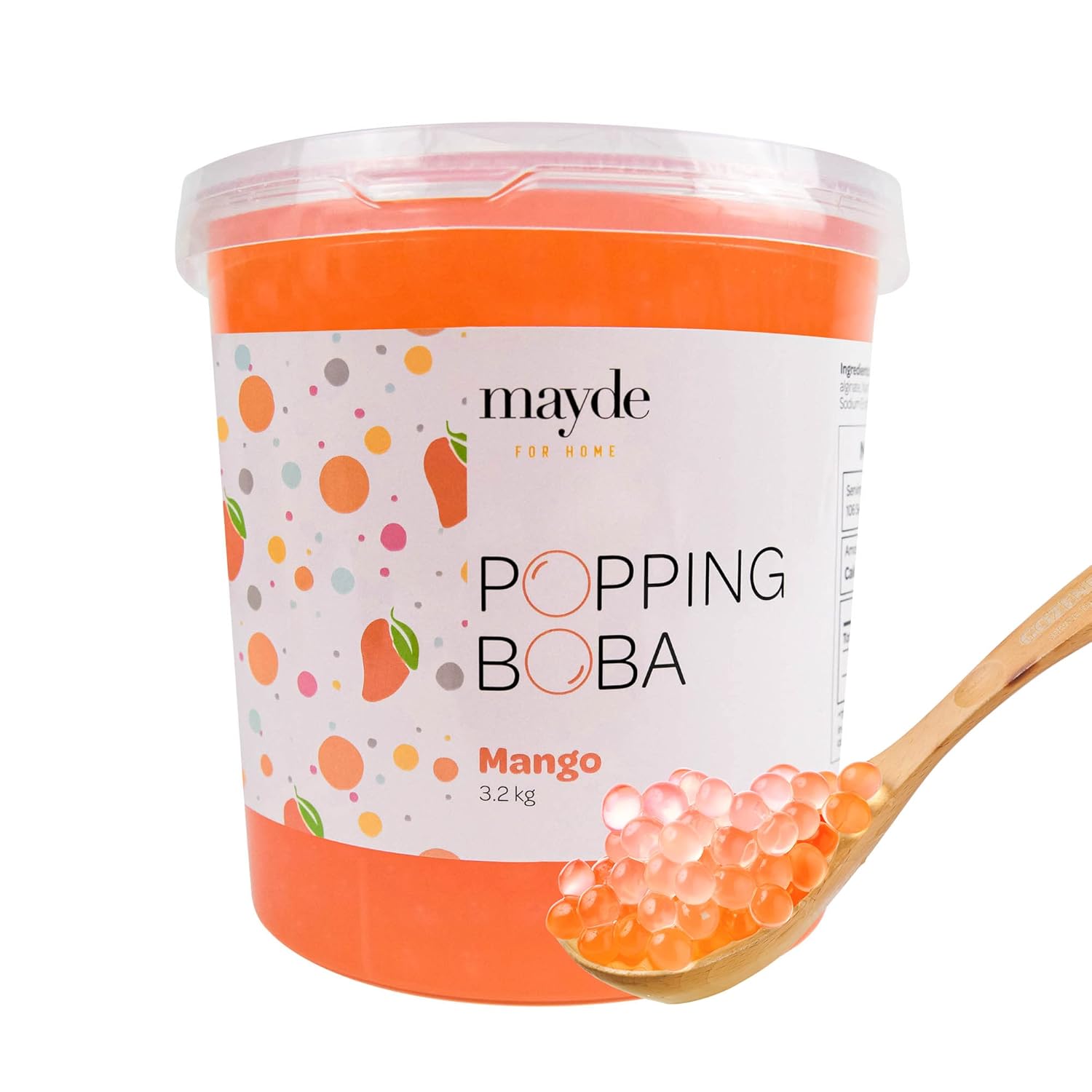 Mayde Popping Boba Pearls for Drinks, Desserts, & Breakfast Bowls
