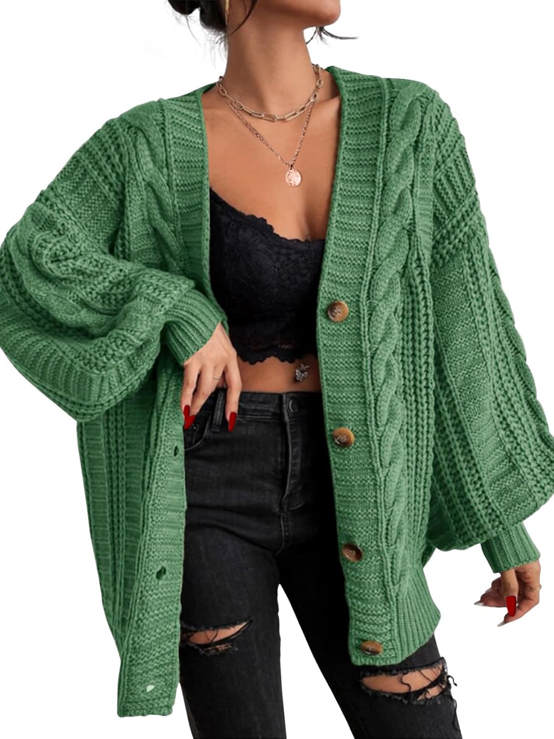 Oversized Cardigan Sweaters for Women by EXLURA - Cozy Style