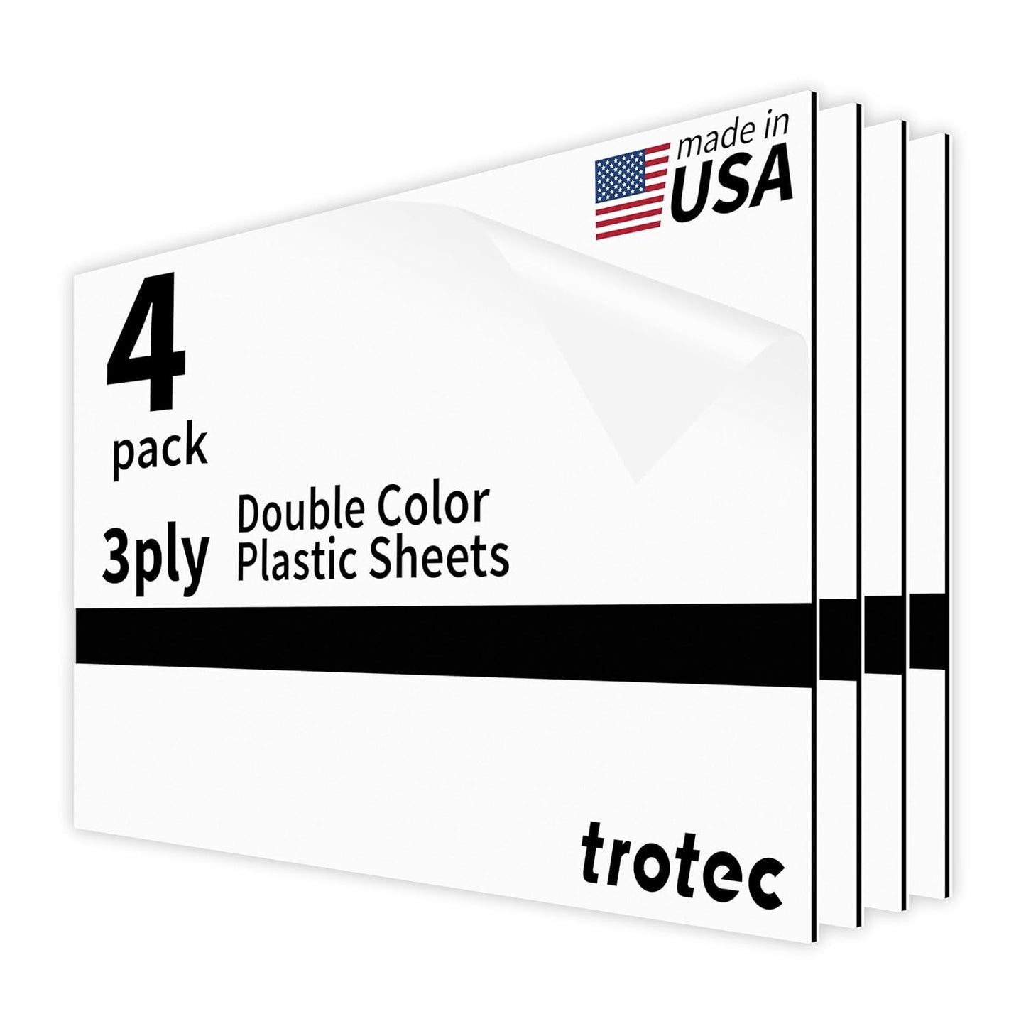 Trotec TroLase Laser Engraving Double Color Plastic Sheets