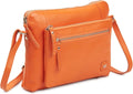 Small Women's Soft Pebbled Leather Crossbody Bag - Compact Daily