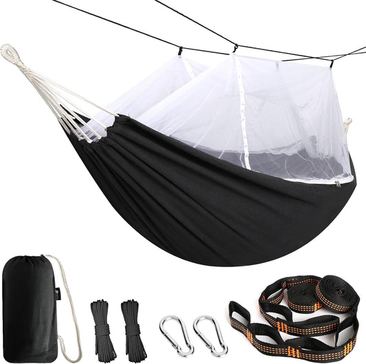 Anyoo Camping Hammock: Mosquito Net, Tree Straps, 450lbs