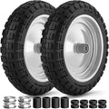 4.00-6 Flat Free Tire and Wheel 13in - Durable Solid Garden