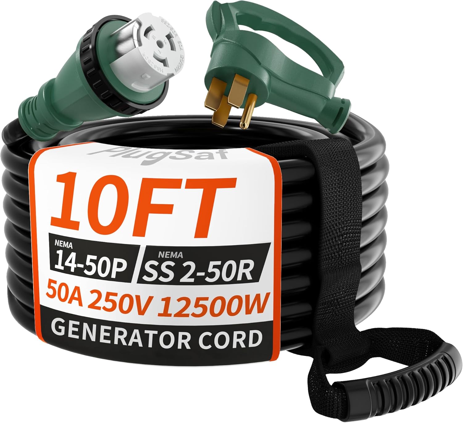50 Amp Generator Cord for RV and House - 10FT Heavy Duty