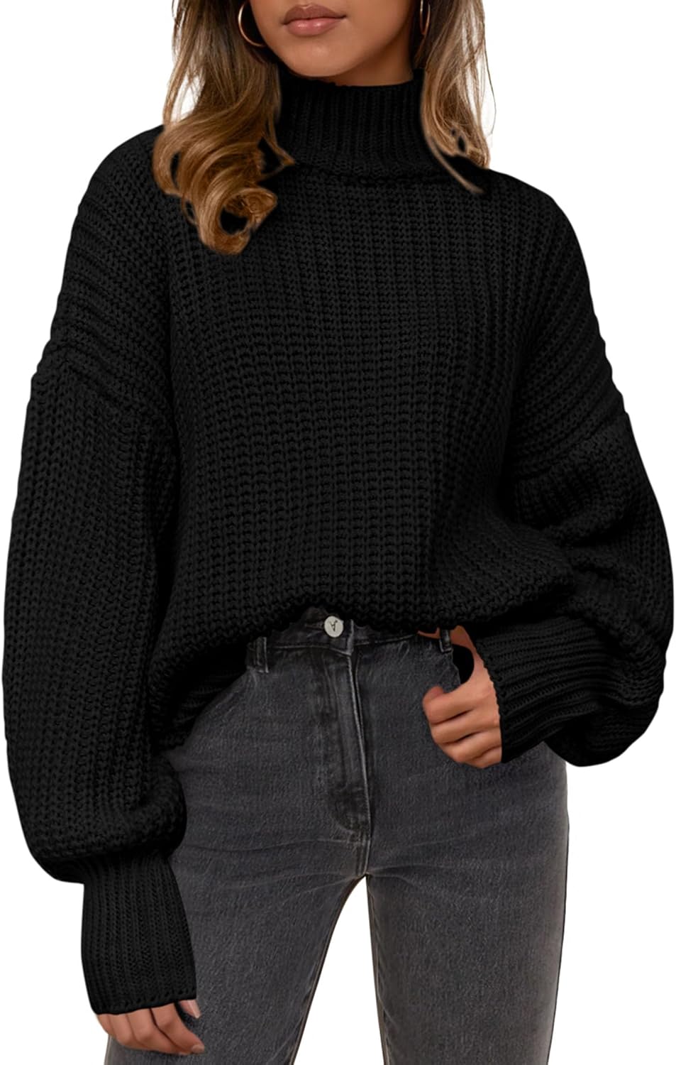 PRETTYGARDEN Fall Oversized Sweaters for Women - Cozy Knit Tops