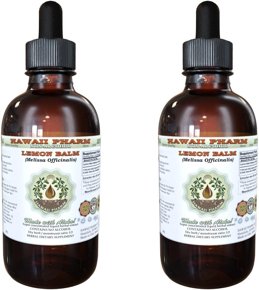 Lemon Balm Alcohol-Free Liquid Extract for Natural Wellness