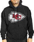 Team Fan Apparel Modern Throwback Heathered Football Hoodie - Ultra