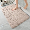 Memory Foam Bath Mat Cobblestone Bathroom Rug 20x32 - Super Absorbent