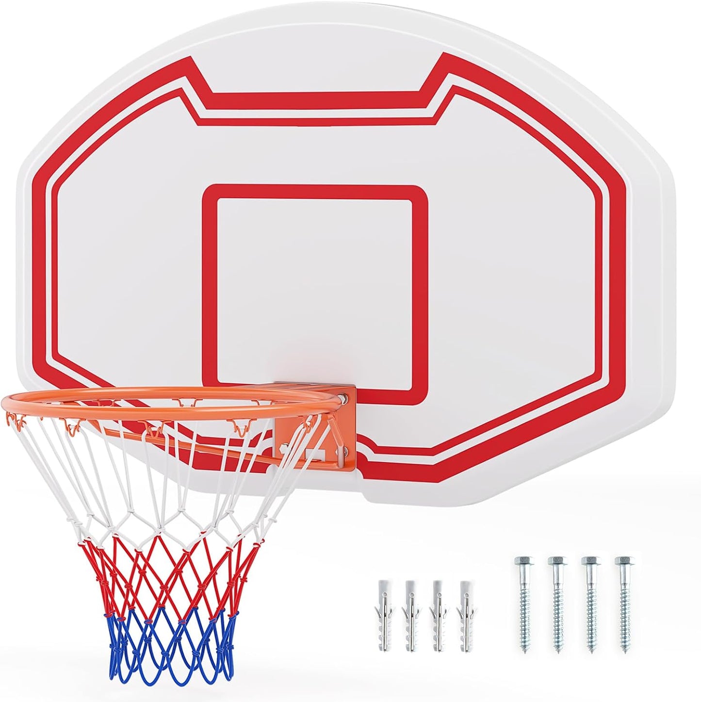 Goplus Large Wall Mounted Basketball Hoop for Indoor Outdoor Fun