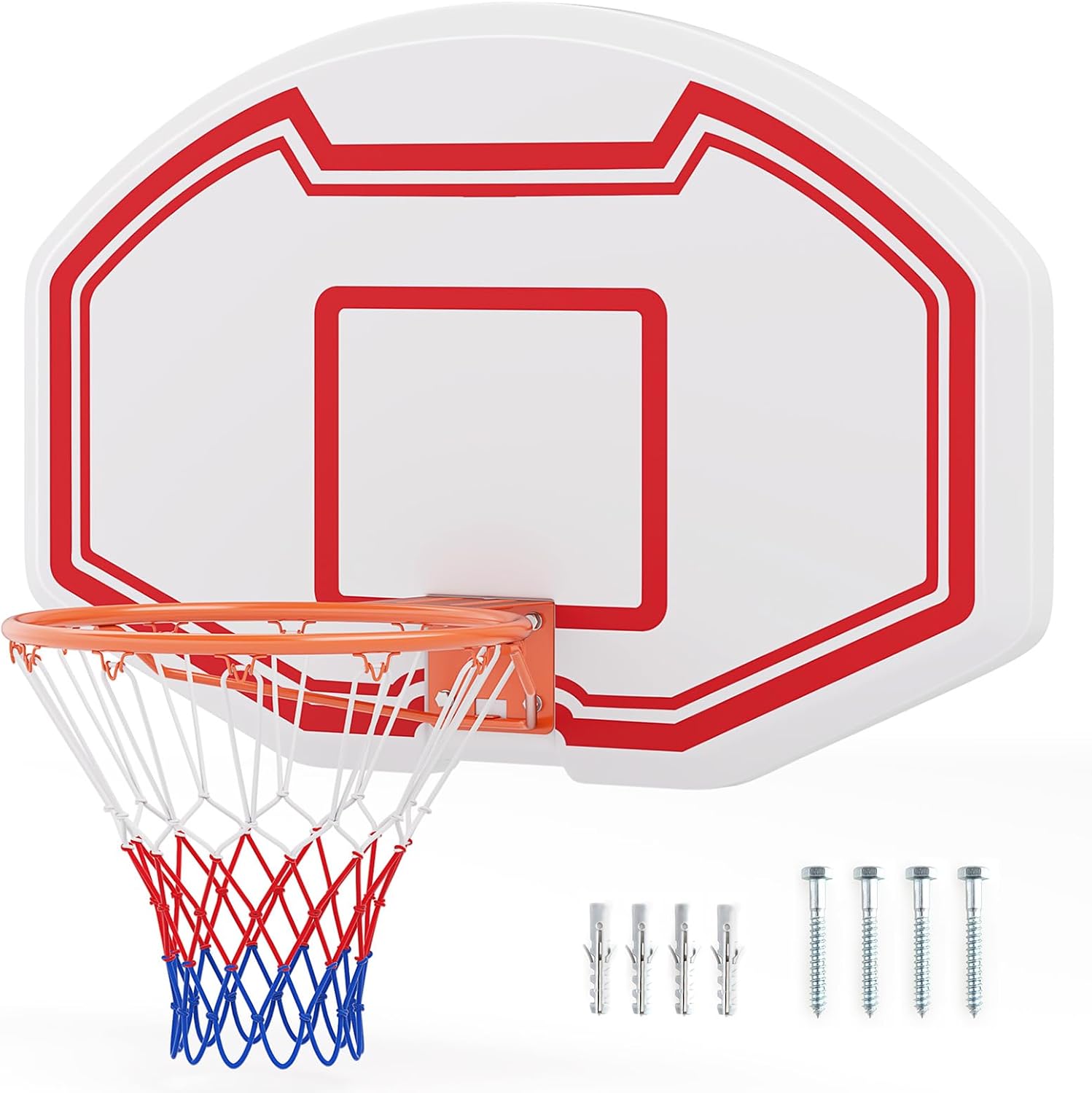 Goplus Large Wall Mounted Basketball Hoop for Indoor Outdoor Fun