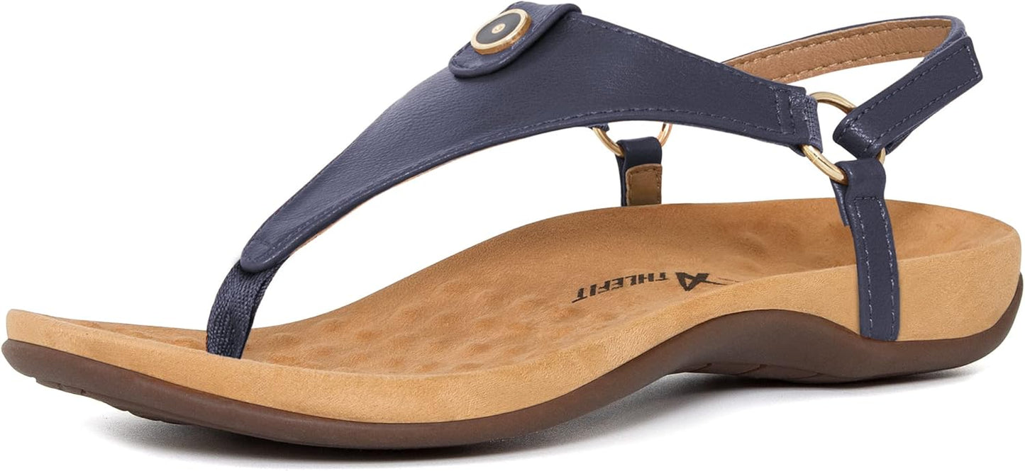 Athlefit Women's Orthopedic Sandals with Arch Support for Comfort