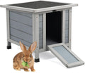 Coziwow Rabbit Hutch Outdoor Cat House - Weatherproof Small Animal