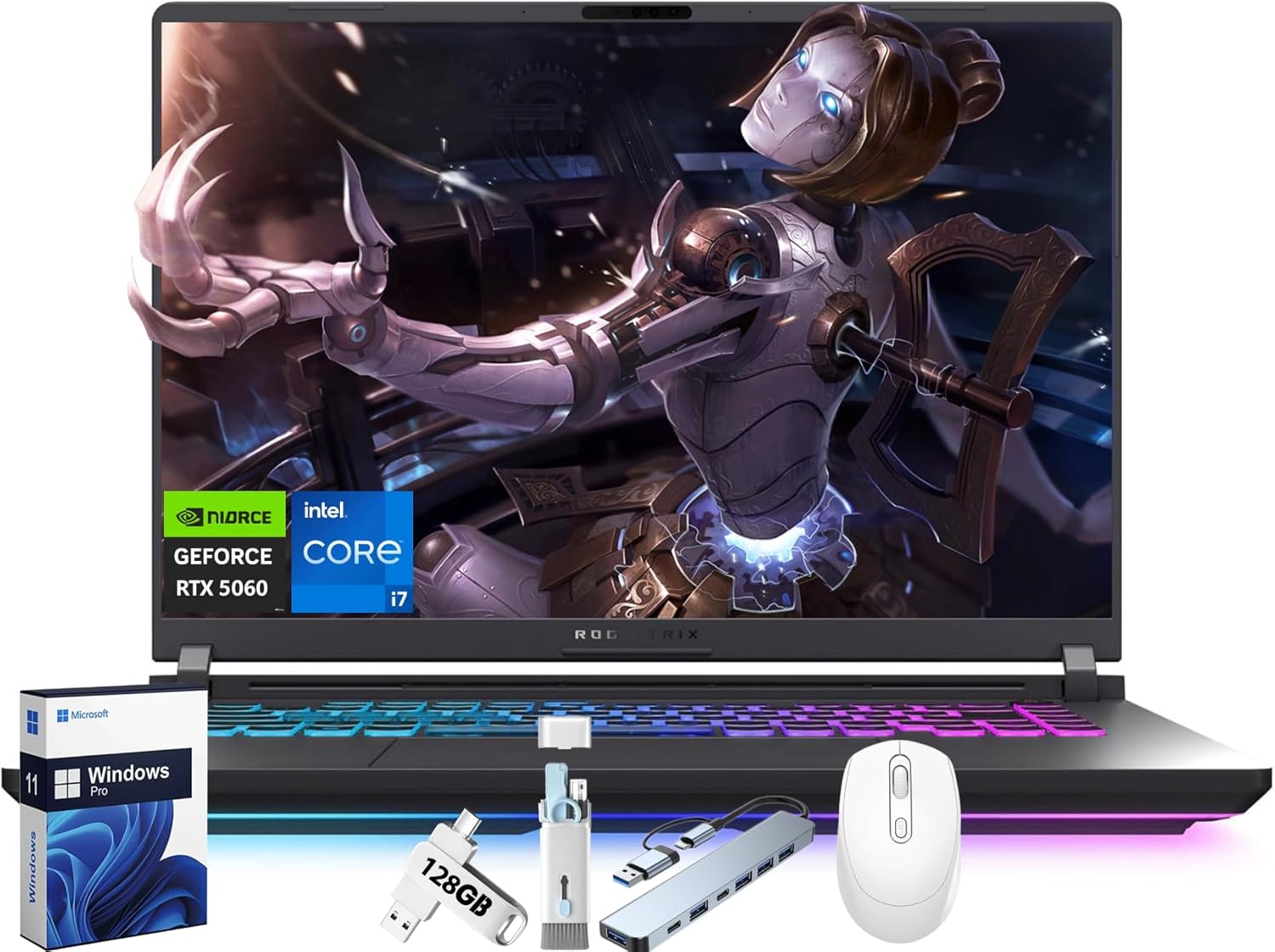 ASUS ROG Strix G16 Gaming Laptop with RTX 5060 and i7-14650HX