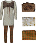 Green Ogre Costume for Men Polyester Sublimation Shirt and Pants