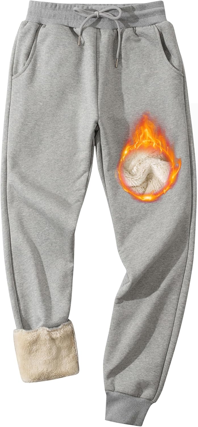 Lentta Men's Fleece Sweatpants for Ultimate Winter Comfort