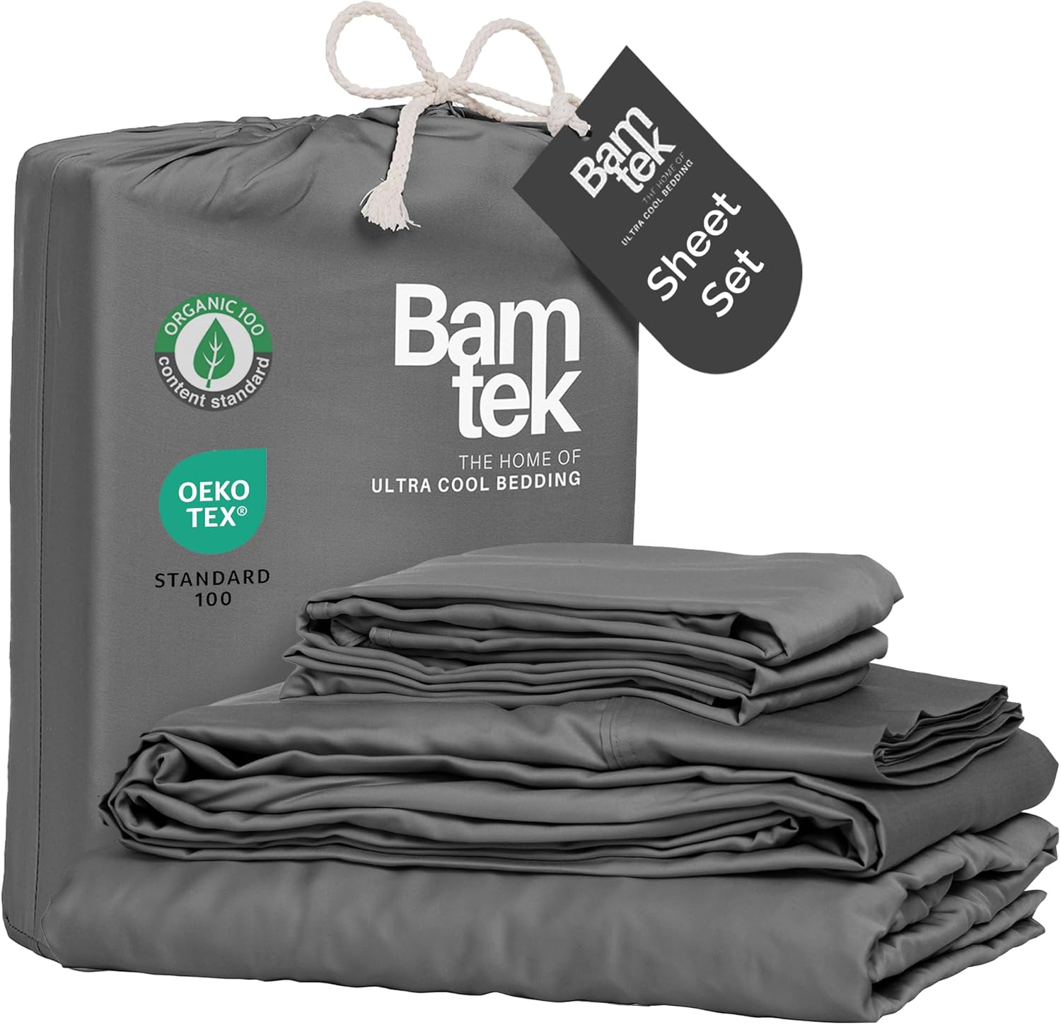 100% Viscose Bamboo Sheets Queen Size for Hot Sleepers Comfort