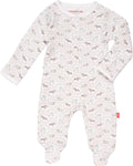 Magnetic Baby Footie Pajamas - Organic Cotton, Magnetic Closures