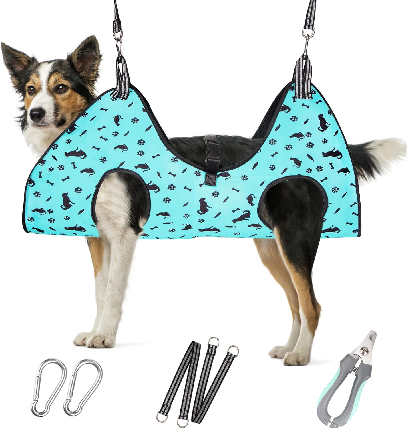 Dog Grooming Hammock - Comfortable Pet Harness for Grooming
