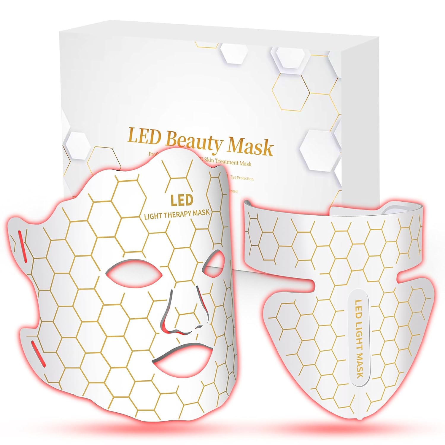 Yahi LED Face Mask Light Therapy for Skin Care and Relaxation