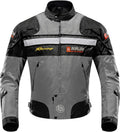 Motorcycle Riding Jacket Windproof CE Armor All Season Gray XXL