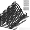 Acrux7 12 Pack Decorative Shelf Brackets 10 in - Heavy Duty Support