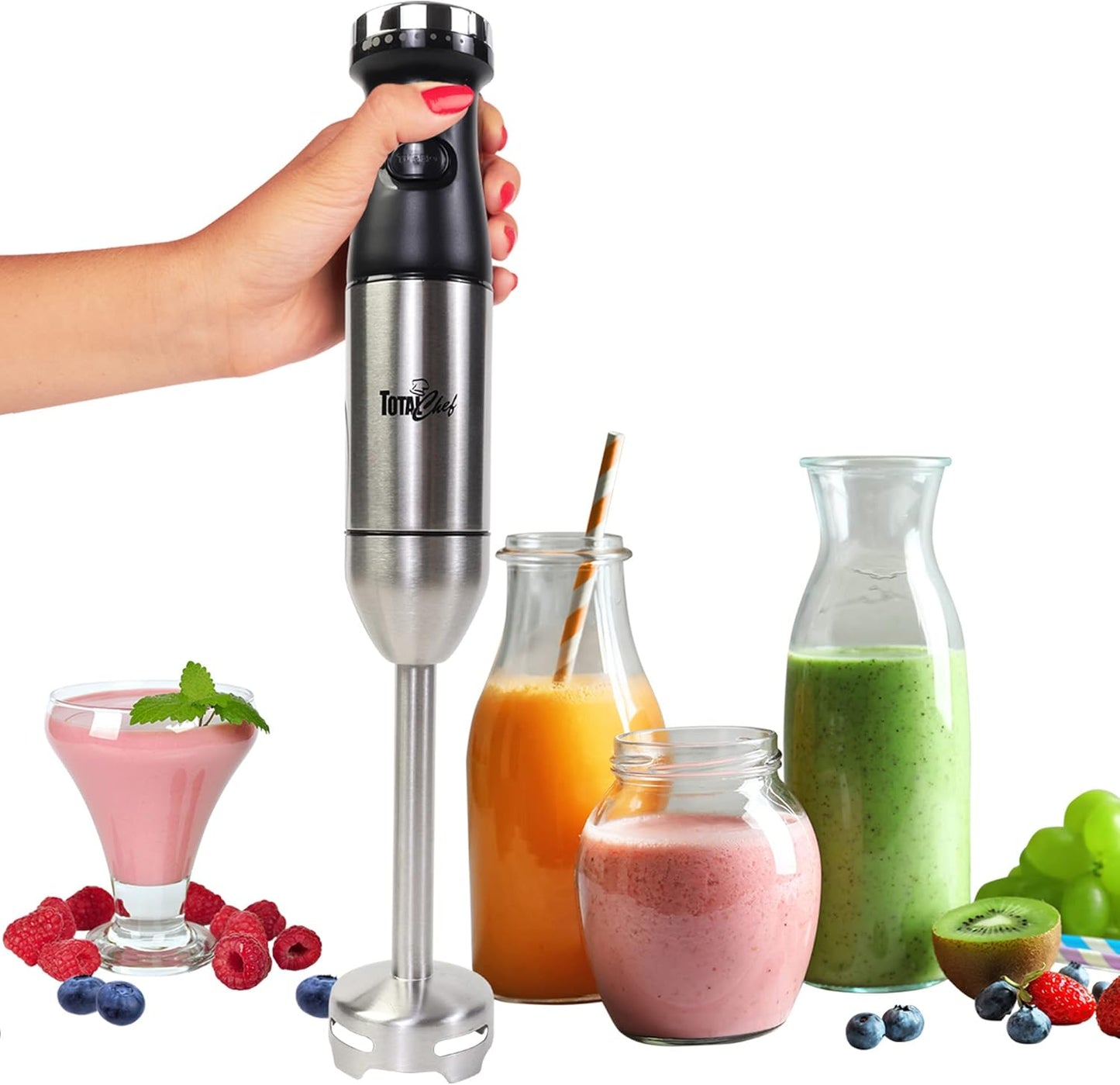 Total Chef Hand Blender: Turbo Boost for Smooth Blending