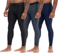 Compression Pants for Men 2 or 3 Pack - All-Season Athletic Leggings