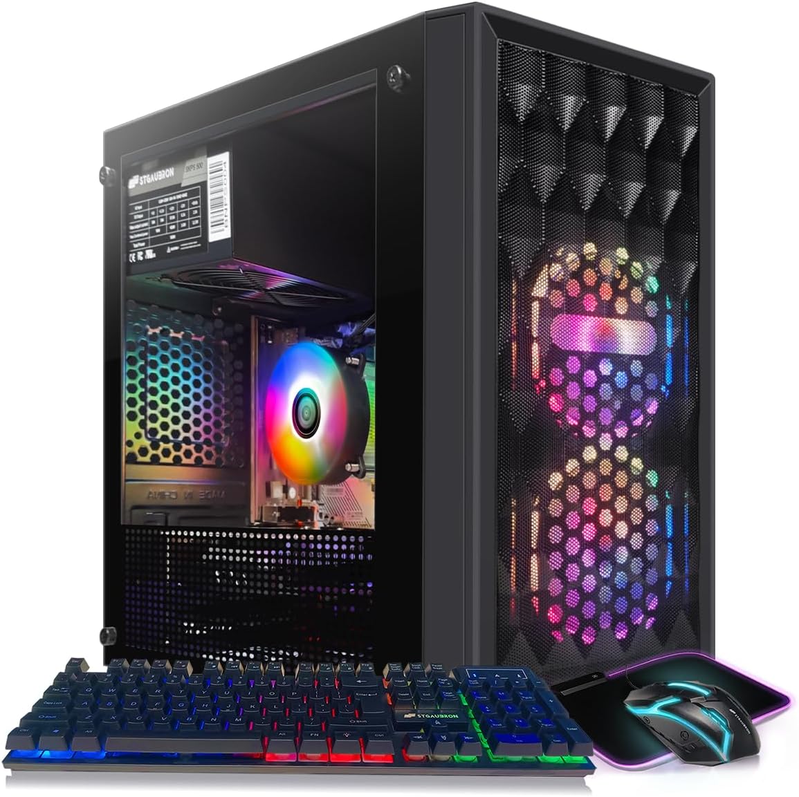 STGAubron Gaming Desktop: High Performance Intel 10th Gen & Radeon RX 560