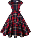 Kingfancy Women Vintage 1950s Dress for Retro Parties