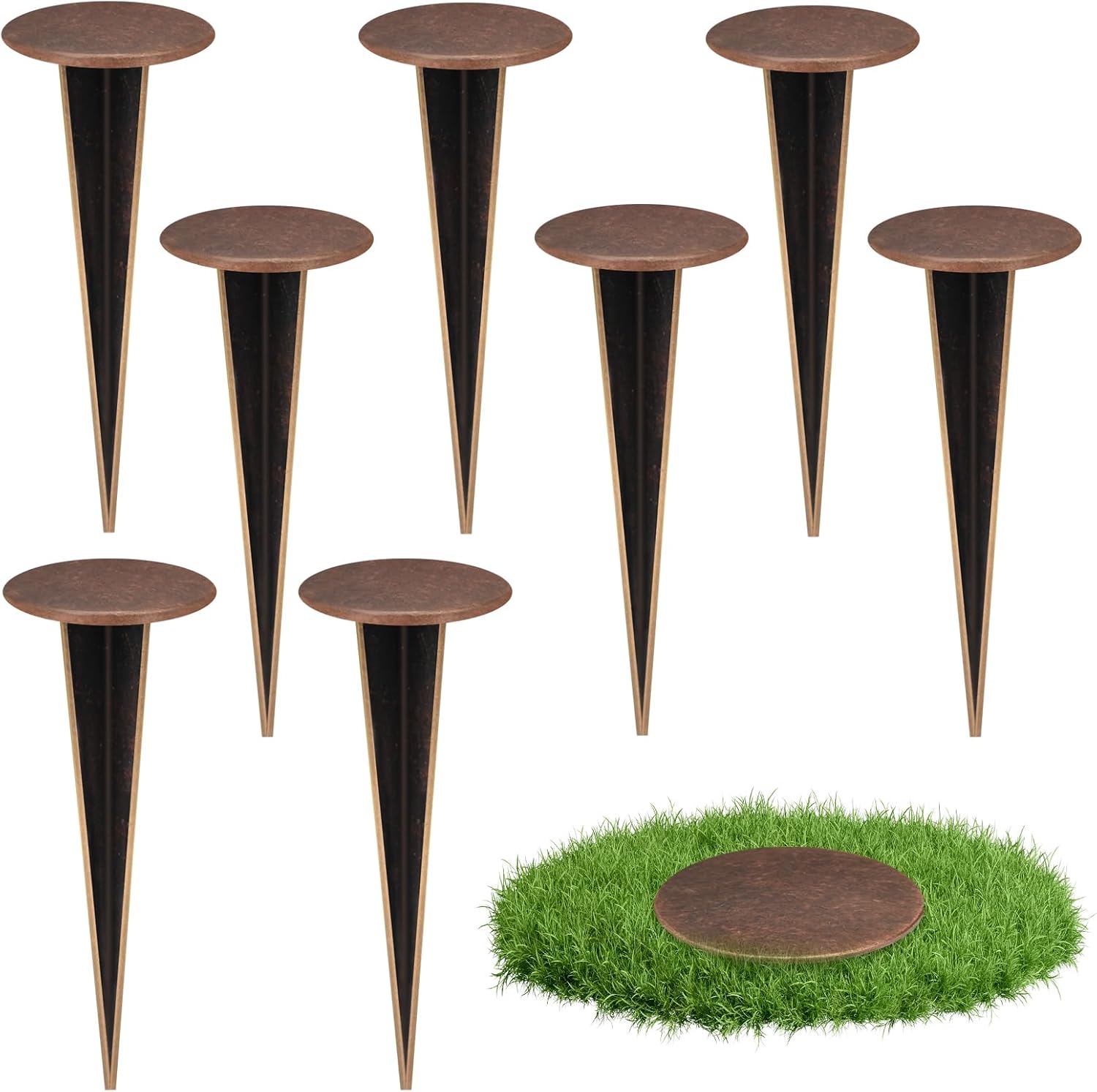 8 Pack Permanent Property Line Markers for Accurate Surveying