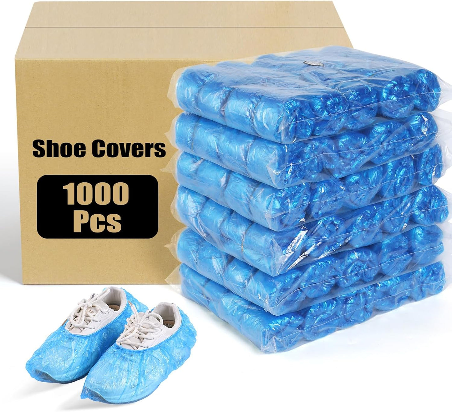 1000 Pcs Disposable Shoe Covers Non-Slip for Home and Business