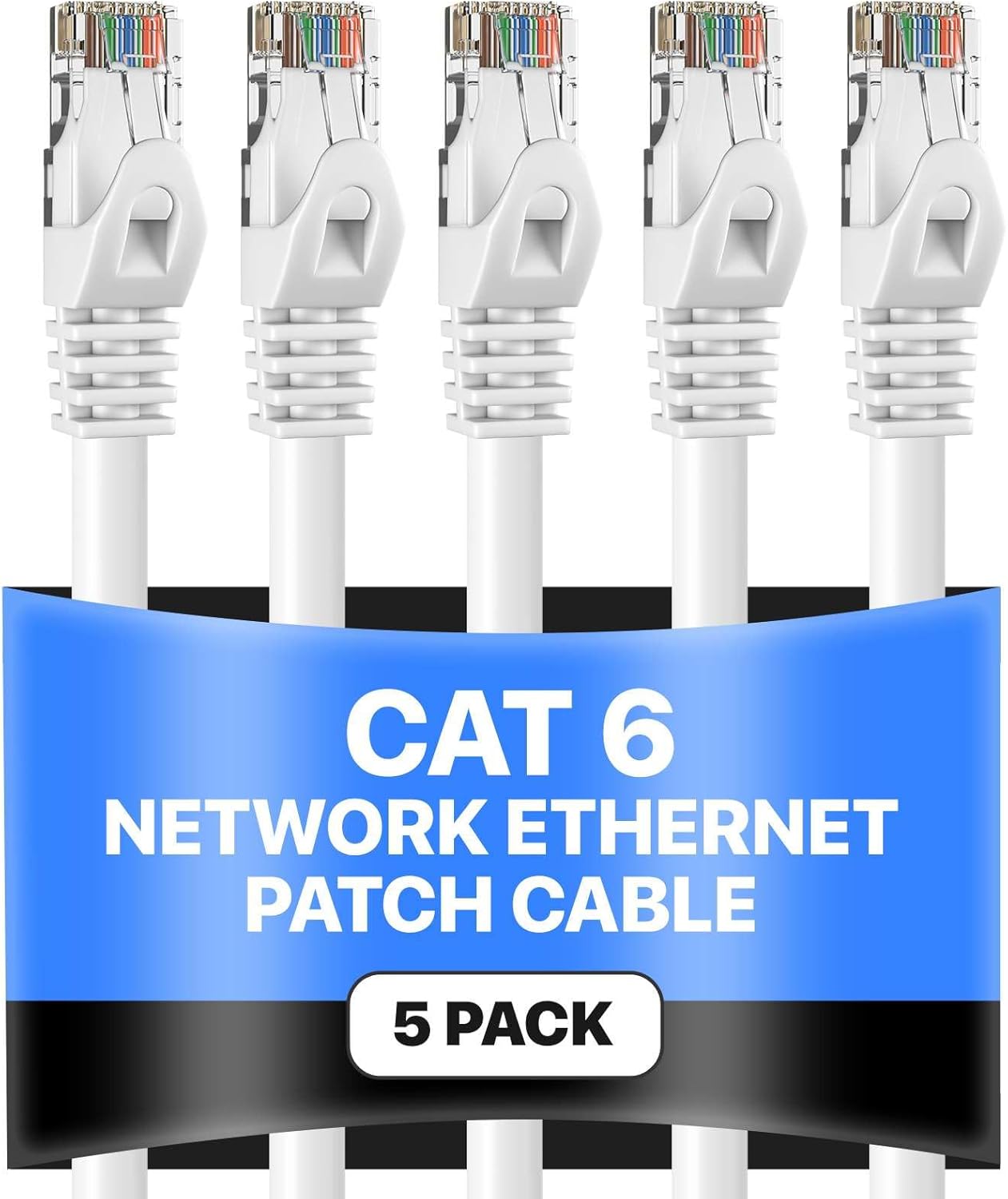Cat6 50FT Network Ethernet Patch Cable for High-Speed Internet