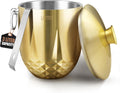 Ice Buckets for Parties with Lid, Tongs and Strainer - 3L Insulated