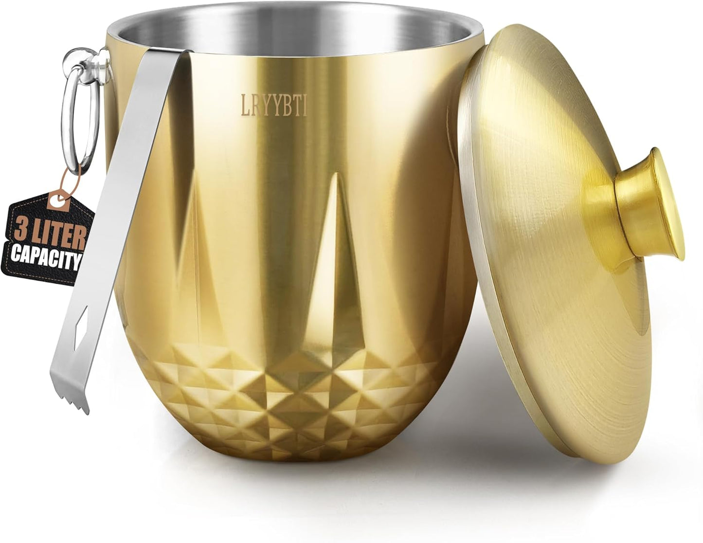 Double Wall Stainless Steel Ice Bucket for Parties and Events