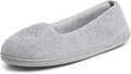 Dearfoams Women's Cozy Memory Foam Rebecca Slipper - Wide Sizes been
