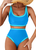 Herseas Women's Floral High Waisted Bikini Set - Flattering
