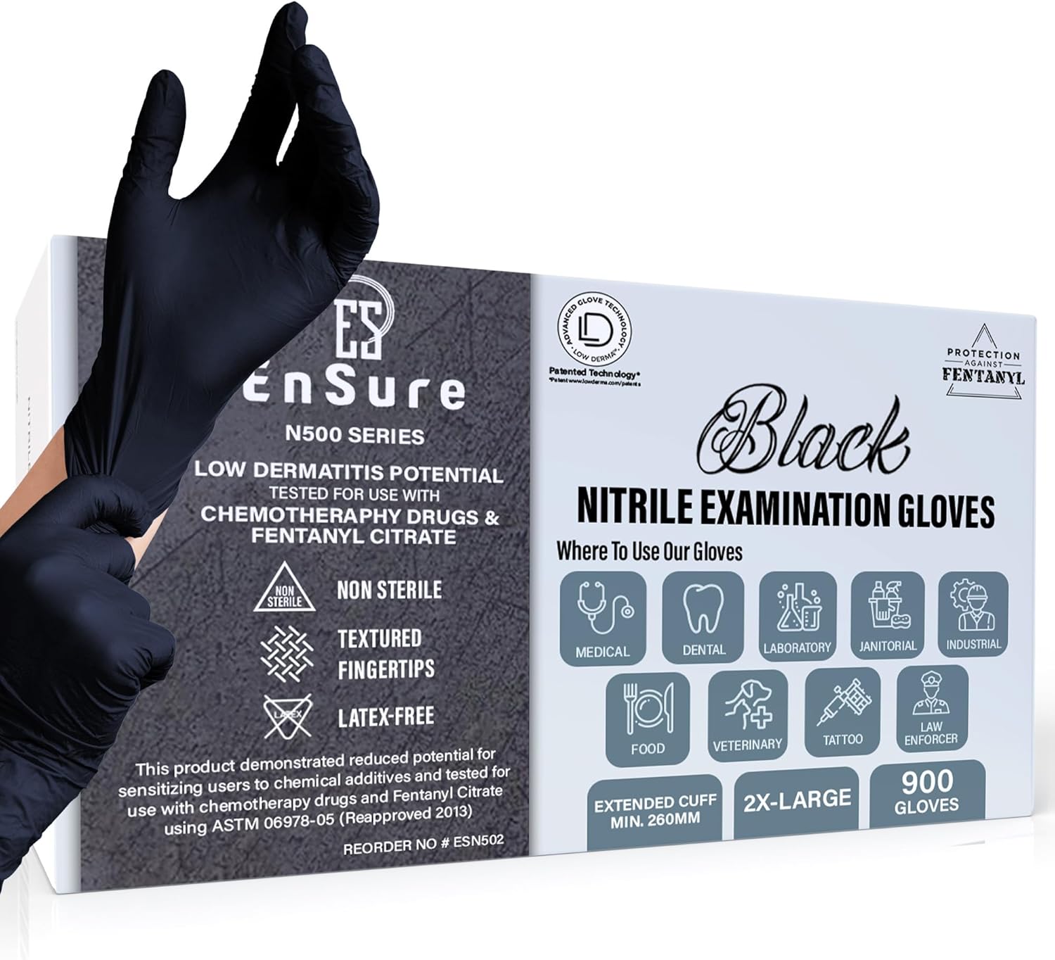 Saf-Care Ensure Nitrile Disposable Exam Gloves for All Needs