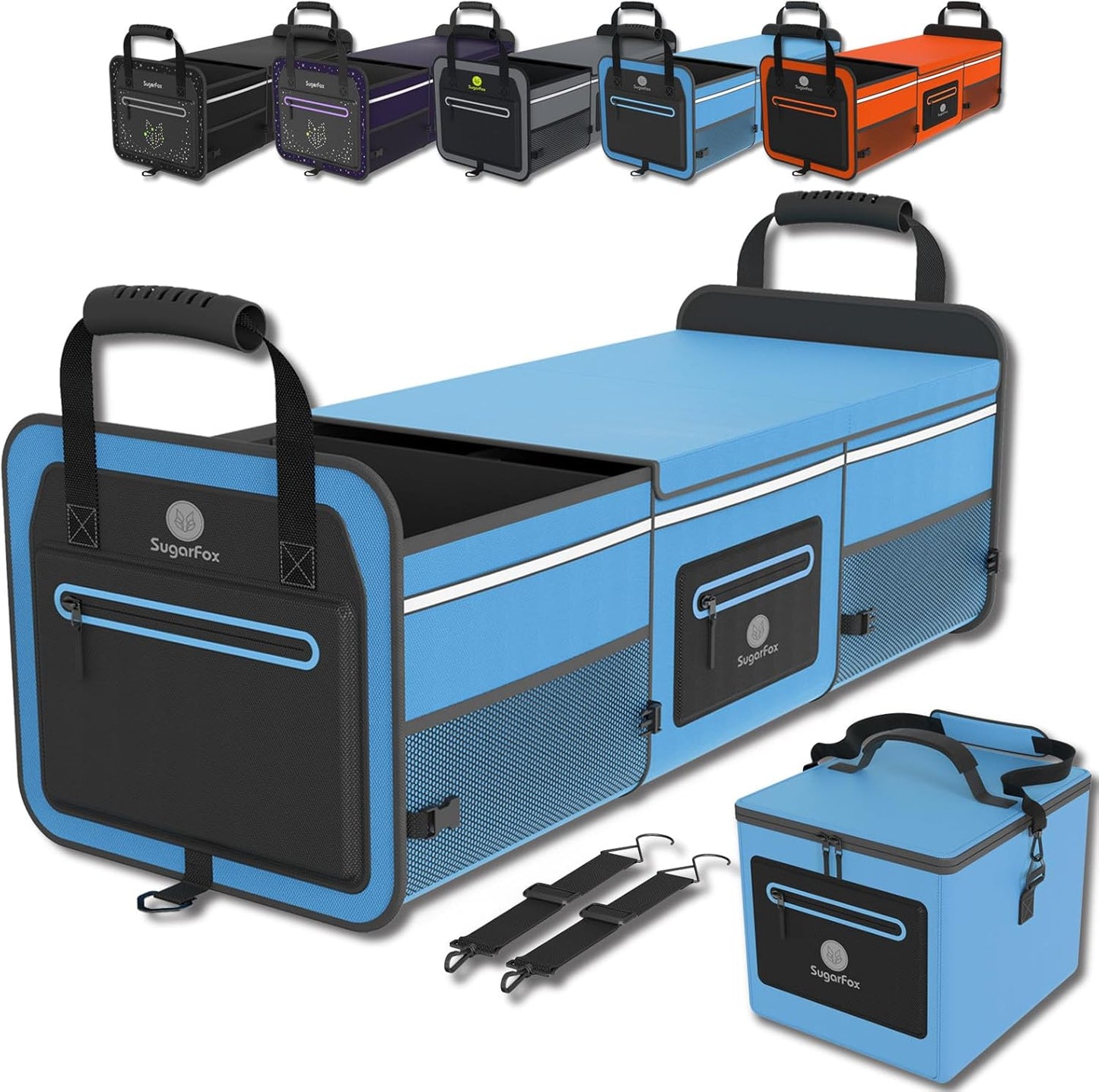 95L Car Trunk Organizer with Ice Pack for SUVs and Cars