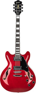Grote Full Scale Semi-Hollow Electric Guitar (Red) - Classic Tone
