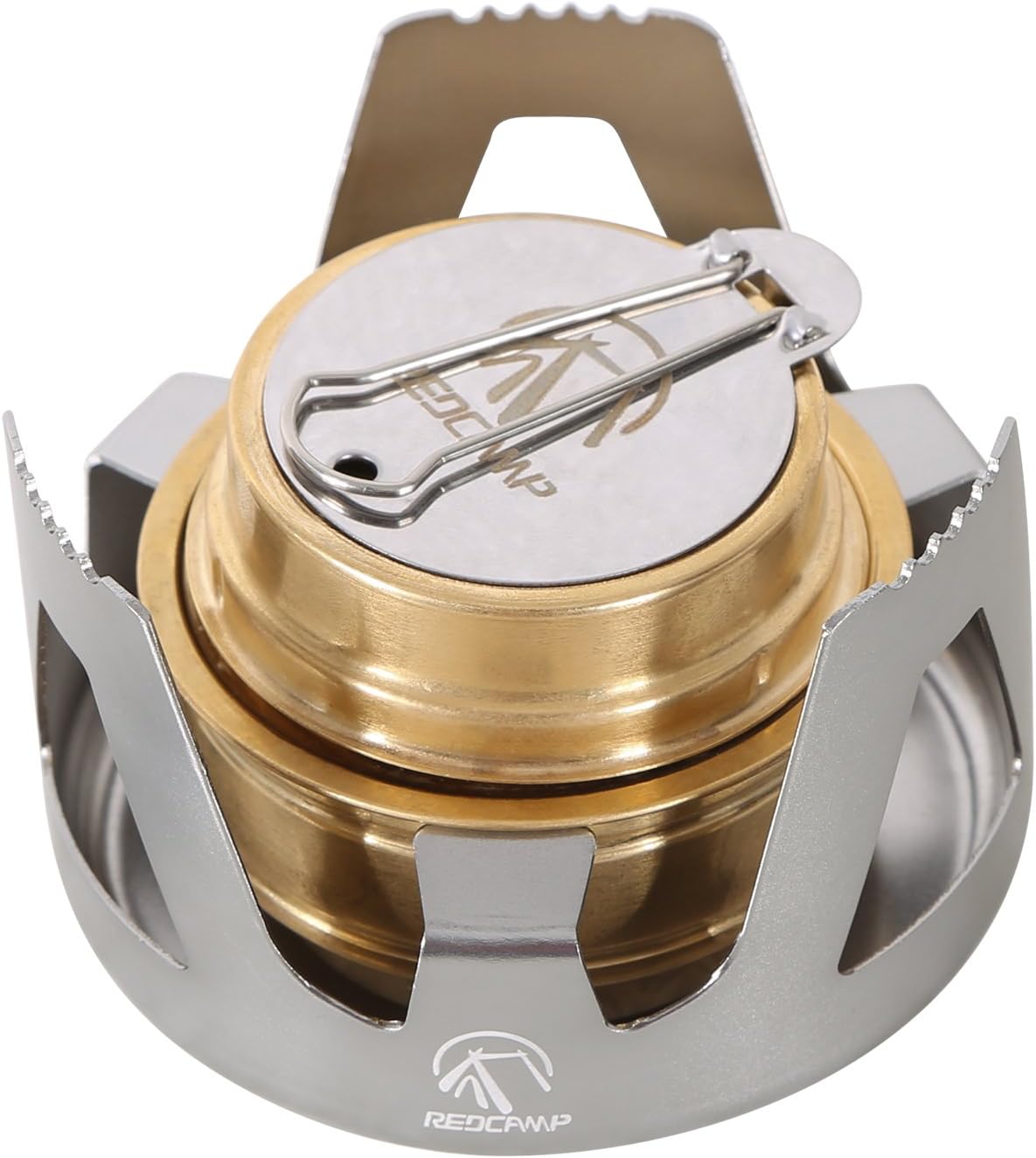 Compact Brass Alcohol Stove - Lightweight for Backpacking