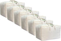 Soft Large Canvas Comforter Storage Bags - 6 Pack, 80L Organizer