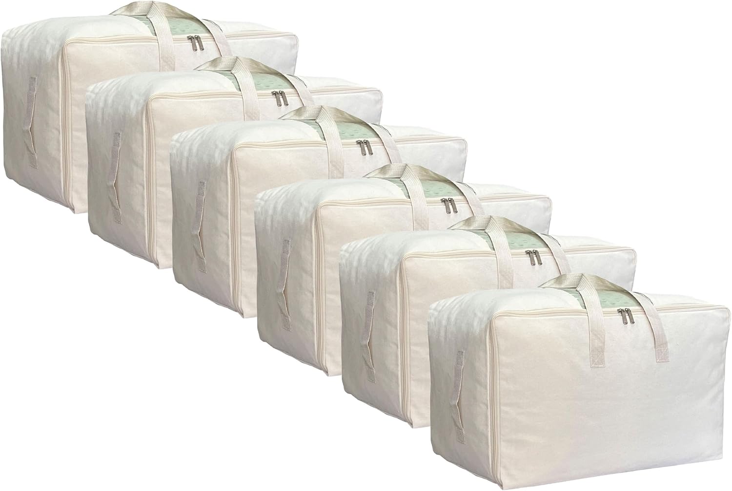 Soft Large Canvas Comforter Storage Bags for Easy Organization