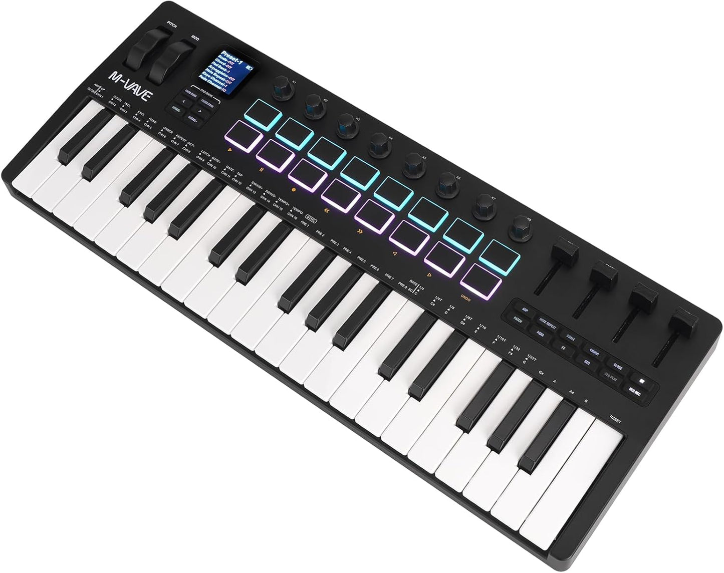 M-VAVE 37 Key USB MIDI Keyboard Controller for Music Production
