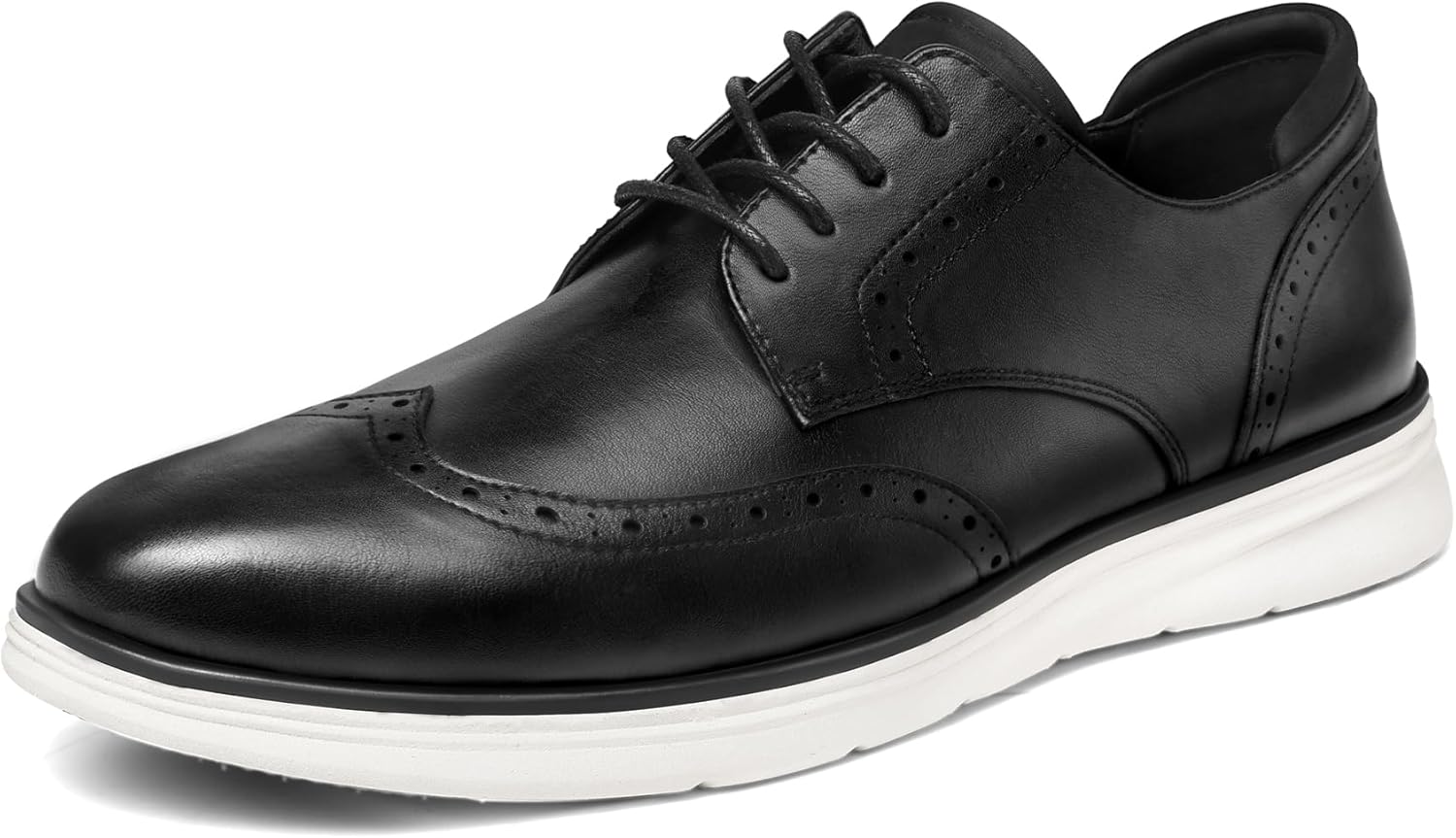 Men's Dress Sneakers Lightweight Casual Business Wingtip Oxfords