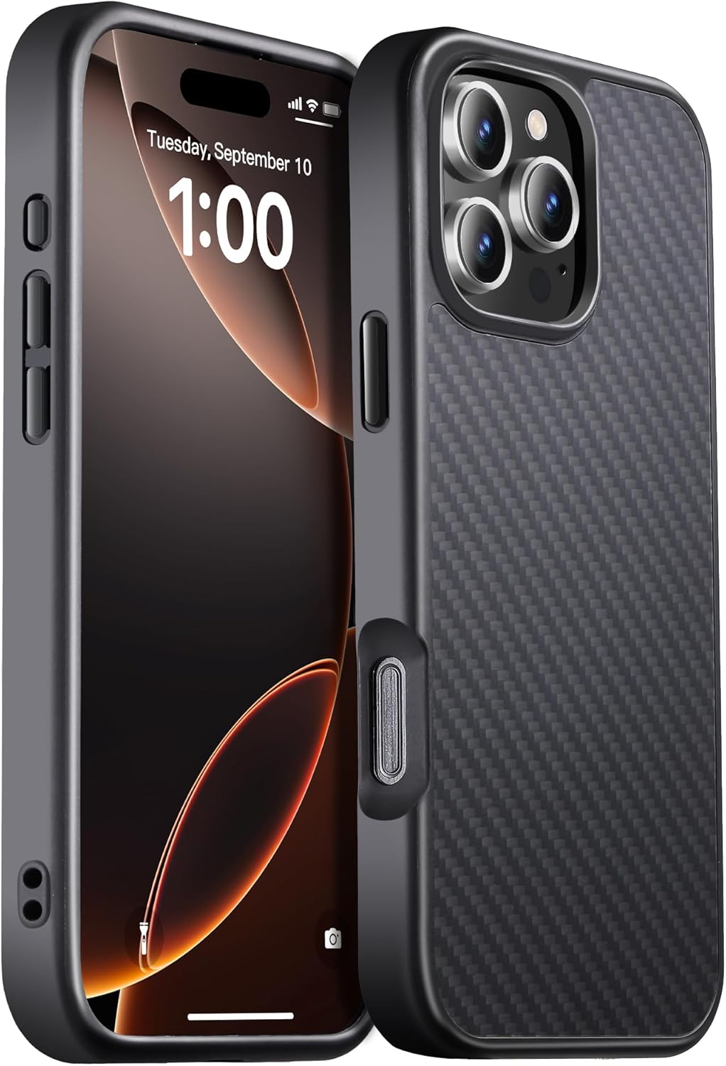 Real Carbon Fiber iPhone 16 Pro Case with Military-Grade Protection