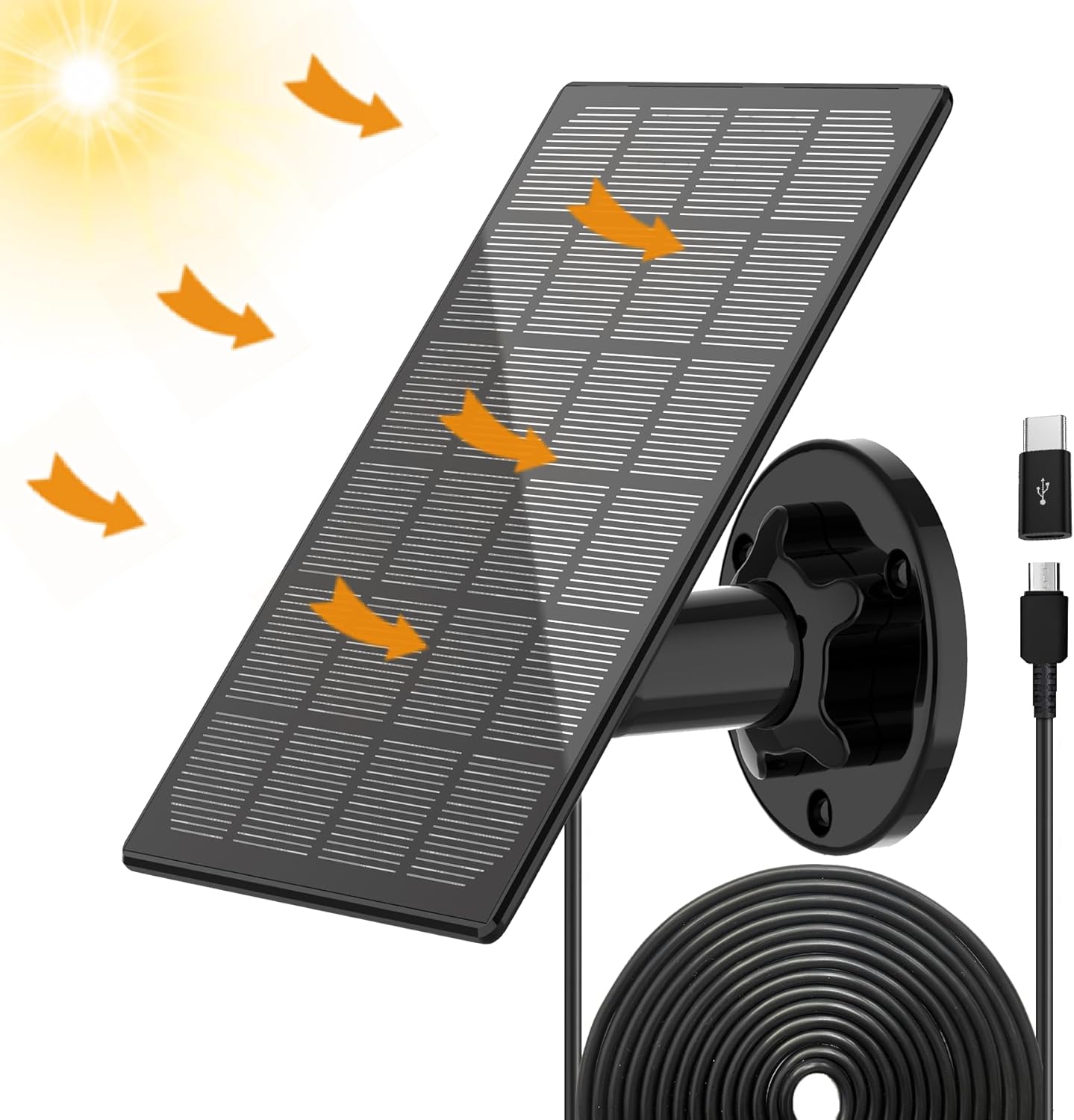 Lybuorze Solar Panel: Continuous Power for Security Cameras
