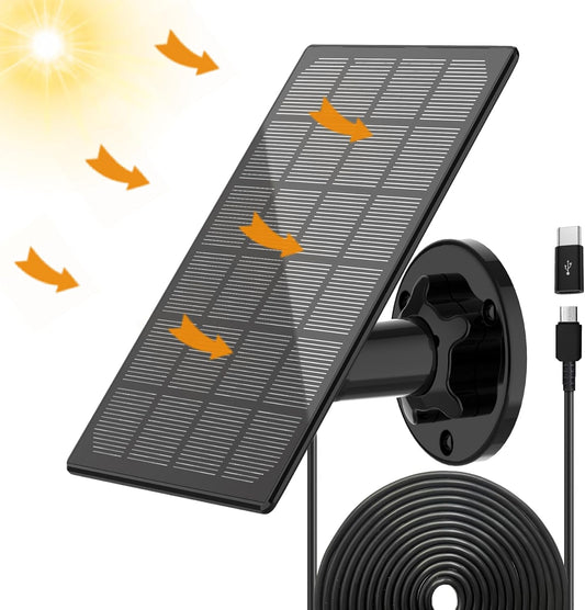Lybuorze Solar Panel: Continuous Power for Security Cameras