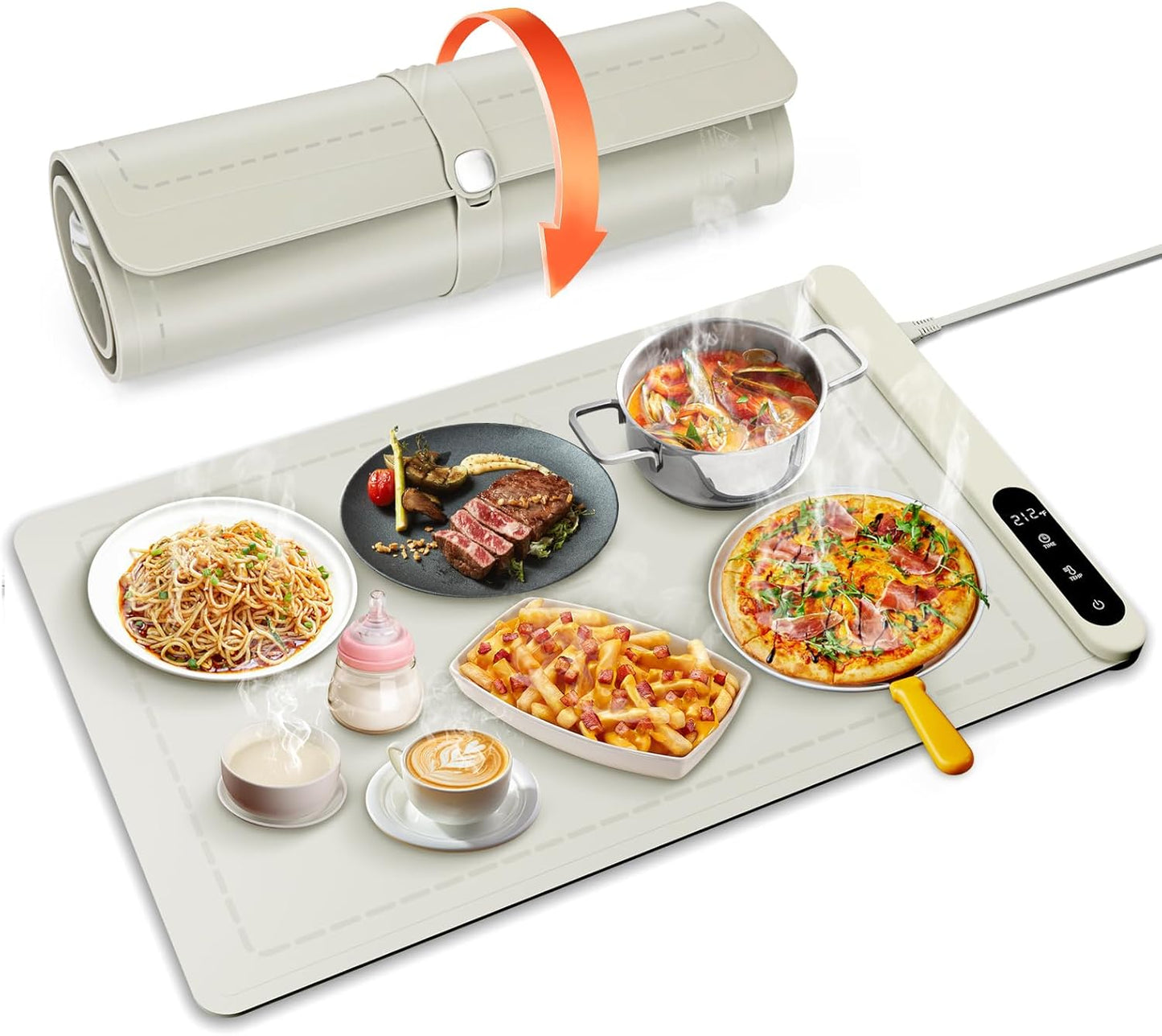Warming Mat for Food - XL 24in x 15in Graphene Heating Solution